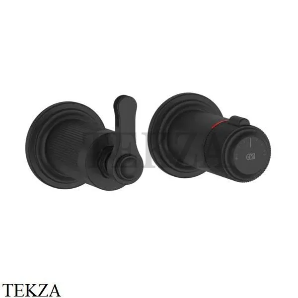 Gessi VENTI20 Термостат для душа, 1 поток, внешняя часть 65233-299, Matte Black