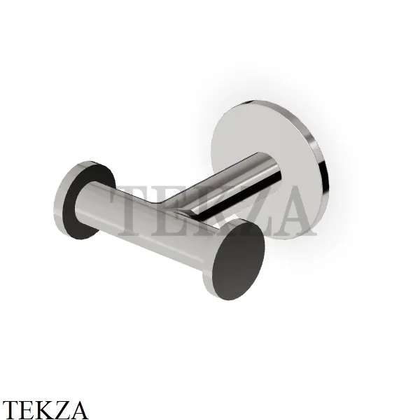 Zucchetti PAN Крючок двойной для халата и полотенец ZAC651.C8, никель глянец
