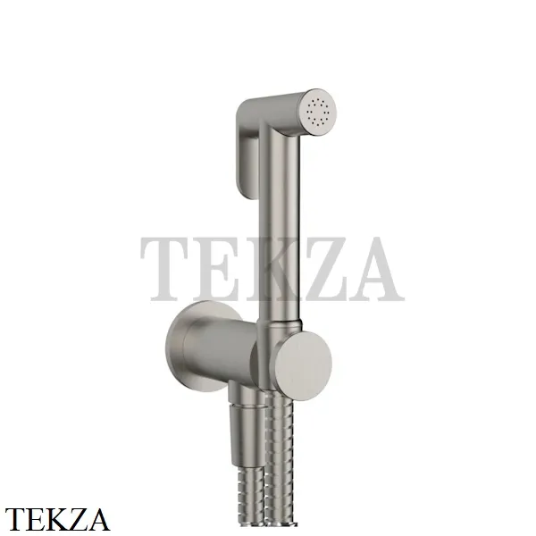 Gessi Гигиенический душ с выводом воды и держателем 14331-147, Chrome Brushed