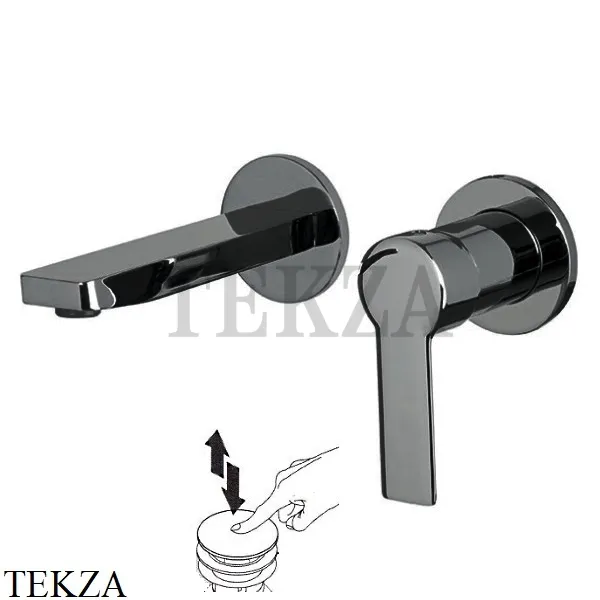 FIMA Carlo Frattini MAST Смеситель для раковины 15, внешняя часть, F3141WX8CS, Brushed black chrome