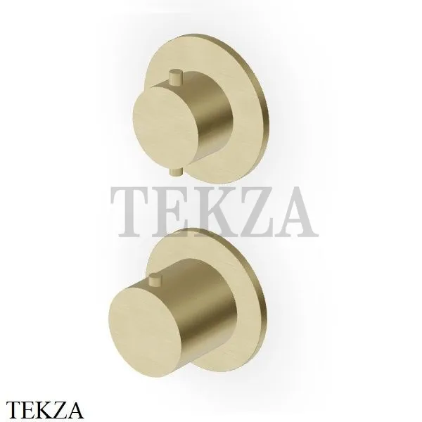 Zucchetti Helm Термостат для душа на 1 поток, внешняя часть ZHE801.XP31, brushed british gold PVD