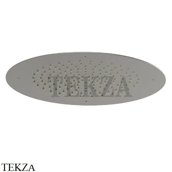 Newform Душевая лейка круглая стальная с дождевой струей 682.M0.070, Titanium Satin