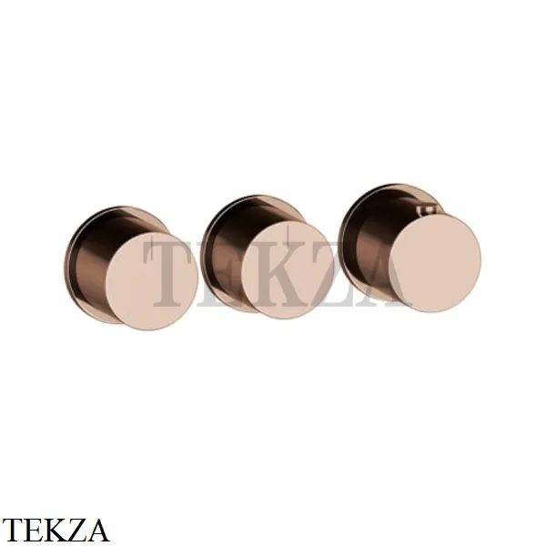 Gessi Habito Bath-shower Термостат на 2 потока, внешняя часть 63434-030, Copper PVD