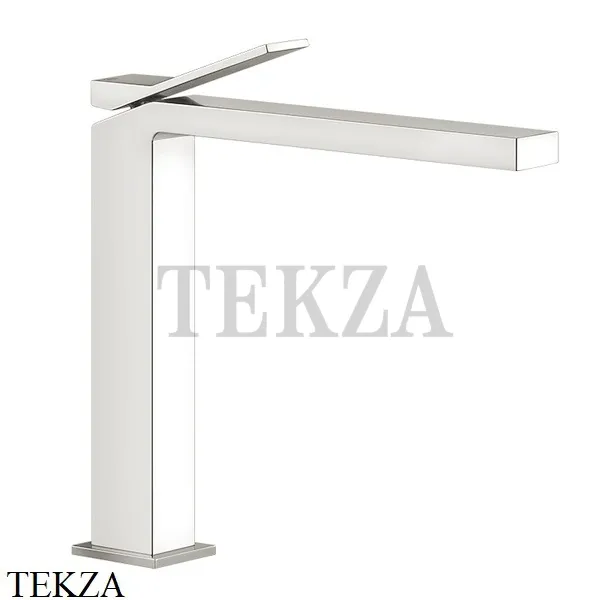 Gessi RETTANGOLO K Смеситель для раковины, без сливного гарнитура 53004-720, Nickel PVD