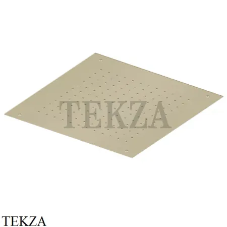 QuadroDesign Потолочная квадратная душевая лейка 50 см, SF038 OC, Light Gold