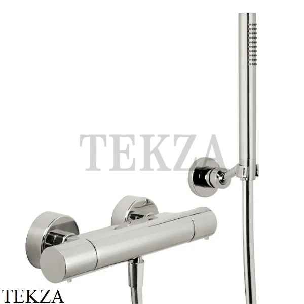 FIMA Carlo Frattini Spillo UP Термостат для душа настенный, с гарнитуром F4275SN, Brushed nickel