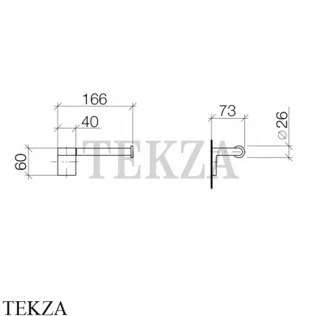 Dornbracht IMO Держатель для туалетной бумаги без крышки 83500670-06, платина матовая