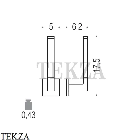 Colombo BASIC Q Держатель для туалетной бумаги запасной B3790.CR, хром глянец