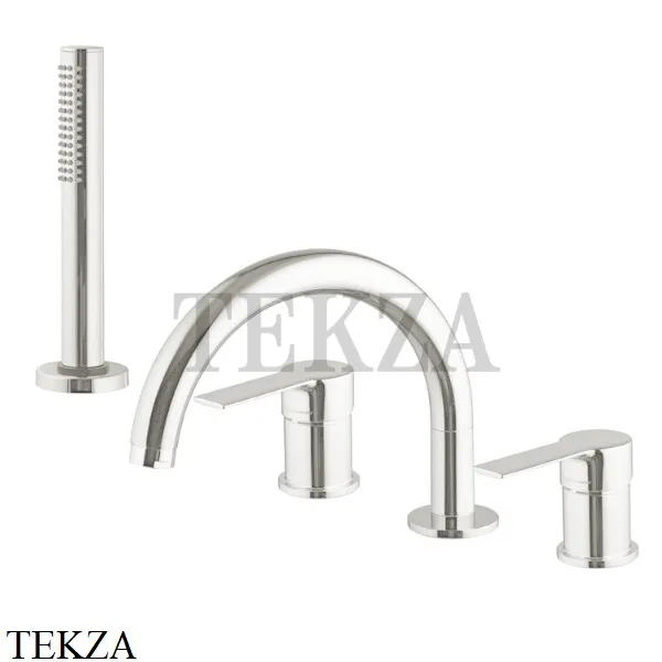 FIMA Carlo Frattini MAST Смеситель на борт ванны, с гарнитуром, F3144NSN, Brushed nickel