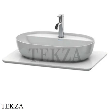 Duravit LUV Столешница-консоль из кварцевого камня, белый матовый структурный