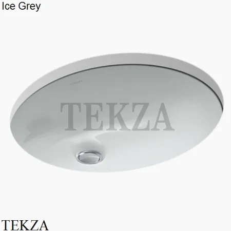 Kohler Caxton Oval Раковина встраиваемая снизу, с переливом K-2209-0, белый глянец