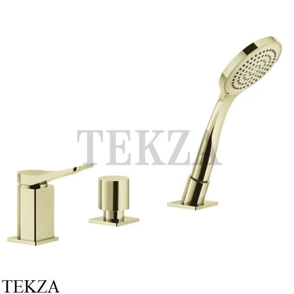 Gessi RILIEVO Смеситель для ванны с гарнитуром, без излива 59043-710, Brass PVD