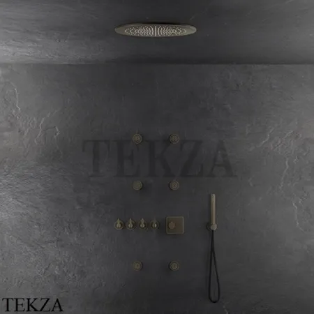 Gessi INCISO WELLNESS Термостат 5 выходов, внешняя часть 58220-031, хром глянец