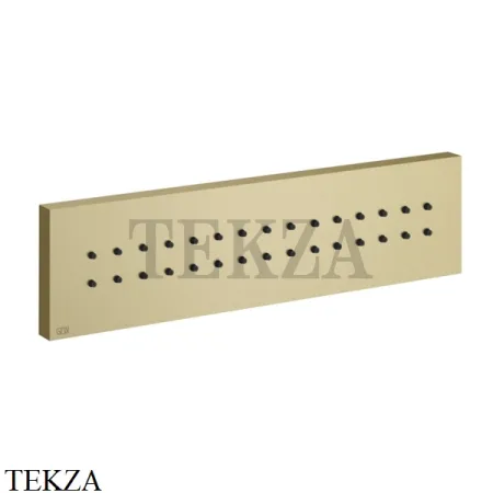 Gessi Rettangolo shower Боковая форсунка длинная 32975-727, Brushed Brass