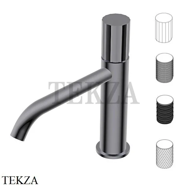 Ritmonio Diametro35 Impronte Смеситель для раковины без гарнитура PR51AU202 BLX, Brushed Black Chrome
