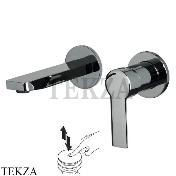 FIMA Carlo Frattini MAST Смеситель для раковины 15, внешняя часть, F3141WX8CN, Black chrome