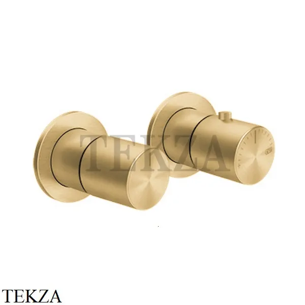 Gessi Habito UNITO Термостат для душа на 2 потока, внешняя часть 70034-710, Brass PVD