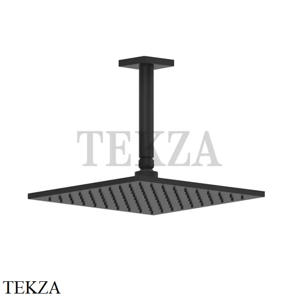 Gessi RILIEVO Потолочная душевая лейка с кронштейном под размер 59159-299, Black XL
