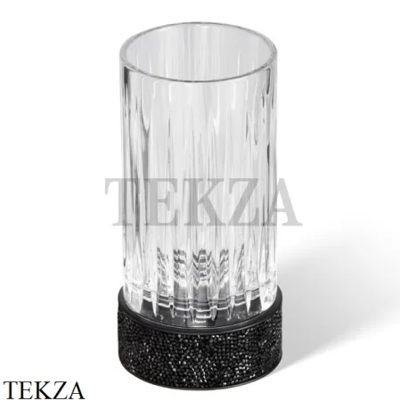 Decor Walther ROCKS Стакан для зубных щеток Swarovski® 0934200, хром-стекло граненое