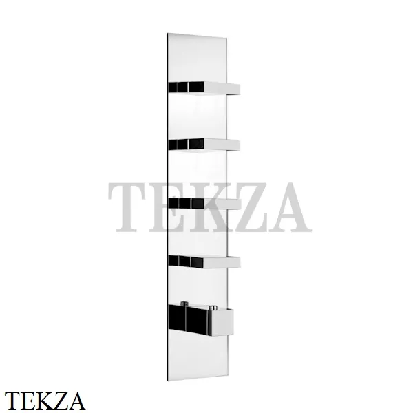 Gessi Rettangolo Wellness Термостат 4 выхода, внешняя часть 43028-031, хром глянец