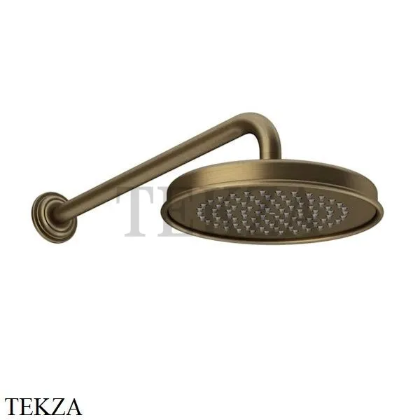 Gessi VENTI20 Верхний душ 200 с настенным креплением 65148-713, Antique Brass