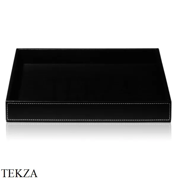 Decor Walther BROWNIE TAB R Бокс для ванных принадлежностей 0932560, черный матовый, эко-кожа