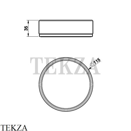 Gessi INCISO accessories Мыльница настольная, белый 58525-031, хром глянец