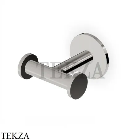 Zucchetti PAN Крючок двойной для халата и полотенец ZAC651.C8, никель глянец