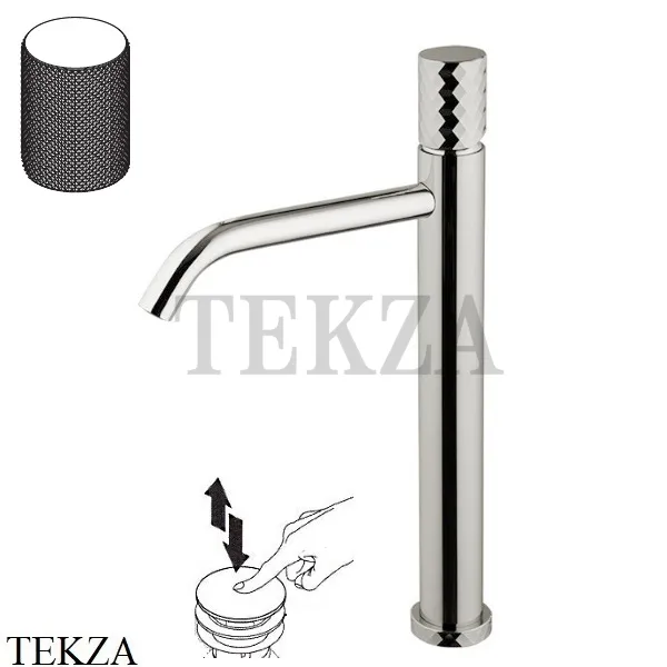 FIMA Carlo Frattini Spillo TECH G Смеситель для раковины, с донным клапаном F3031T/HXSGSN, Brushed nickel