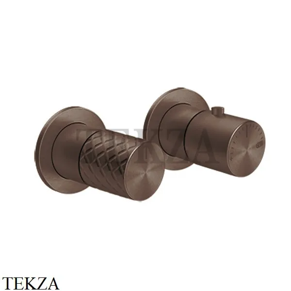 Gessi Habito INTRECCIO Термостат для душа на 1 поток, внешняя часть 70132-845, Dark Bronze