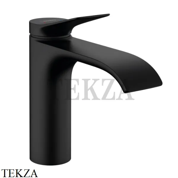 Hansgrohe Vivenis Смеситель для раковины 110, без гарнитуры 75022670, черный матовый