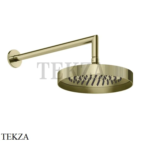 Gessi INGRANAGGIO Верхняя душевая лейка с кронштейном 63548-710, Brass PVD