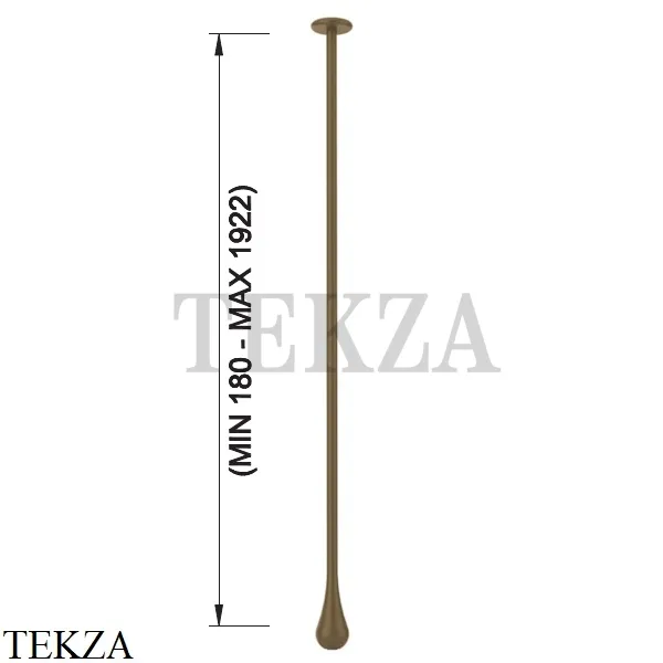 Gessi Goccia Излив для раковины потолочный под размер 33799-713, Antique Brass