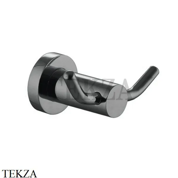 FIMA Carlo Frattini ROTOLA Крючок для полотенца двойной F6004/2CS, Brushed black chrome