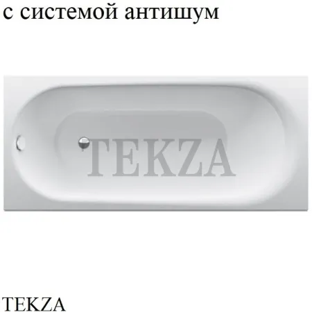 BETTE BetteComodo Ванна прямоугольная, сталь 1251-000, система антишум, белый глянец