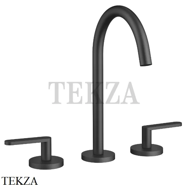 Dornbracht Meta Смеситель для раковины на 3 отверстия 20713661-33, черный матовый