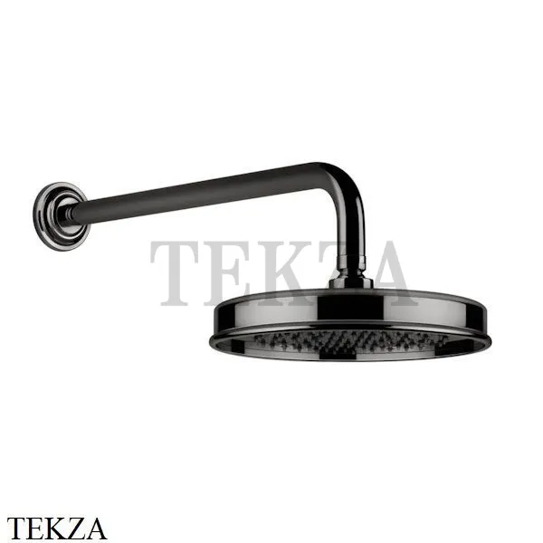 Gessi VENTI20 Верхний душ 200 с настенным креплением 65148-706, Black Metal