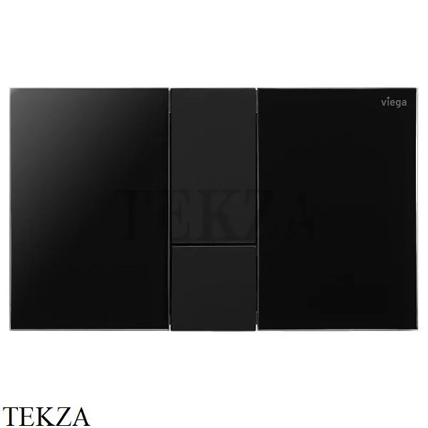 Viega Prevista Visign for Style 24 Панель смыва 773311, акриловый черный насыщенный/ пластик черный матовый