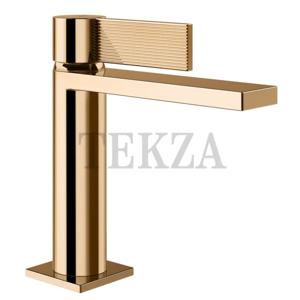 Gessi Inverso RIGATO Смеситель для раковины, с донным клапаном 73551-735, Warm Bronze
