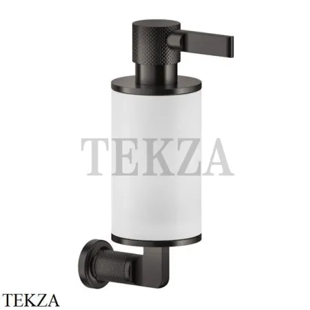 Gessi INCISO accessories Дозатор для жидкого мыла или лосьона, белый 58513-707, Black Metal Brushed
