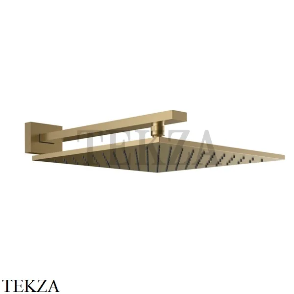 Gessi Rettangolo shower Верхний душ с кронштейном 15185-726, Warm Bronze Br. PVD