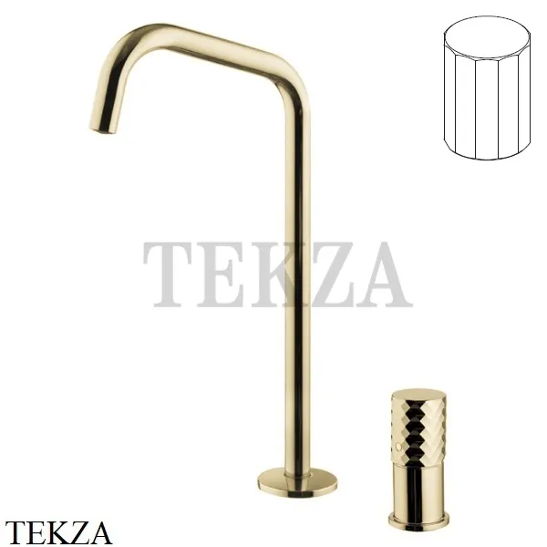 FIMA Carlo Frattini Spillo TECH V Смеситель для раковины, с донным клапаном F3271TNDVHL, Champagne