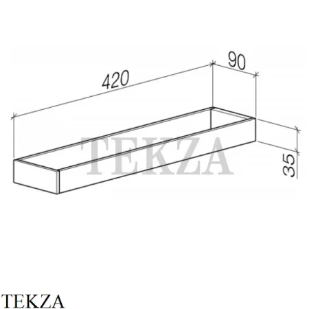 Dornbracht MEM Держатель для полотенец двухсекционный 83210780-00, хром глянец