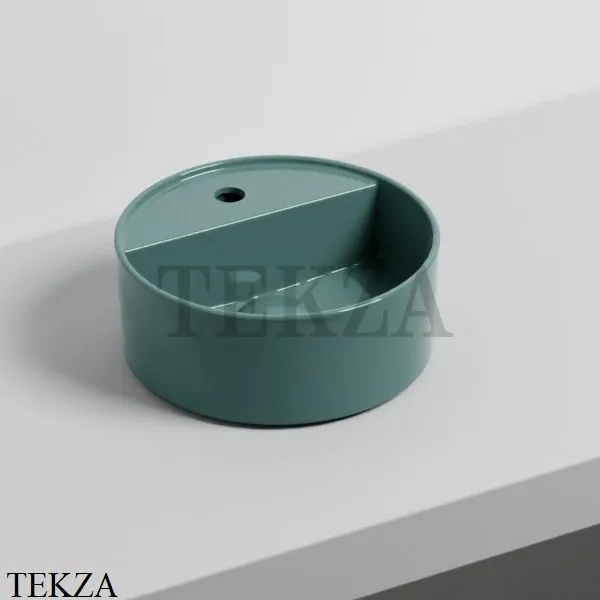 Cielo Theo Mini Round Раковина накладная с 1 отв. и без отв., без перелива LPLATFG SM, Smeraldo