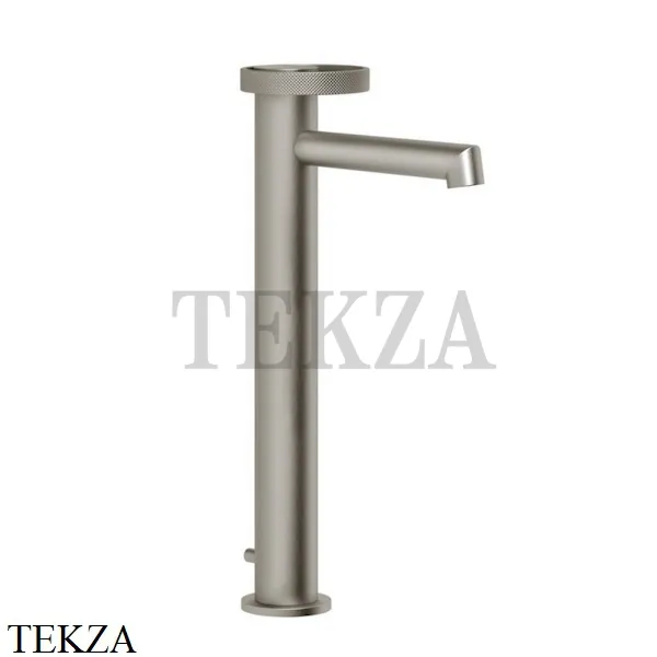 Gessi ANELLO Смеситель для раковины высокий, с донным клапаном 63303-149, Finox Brushed Nickel