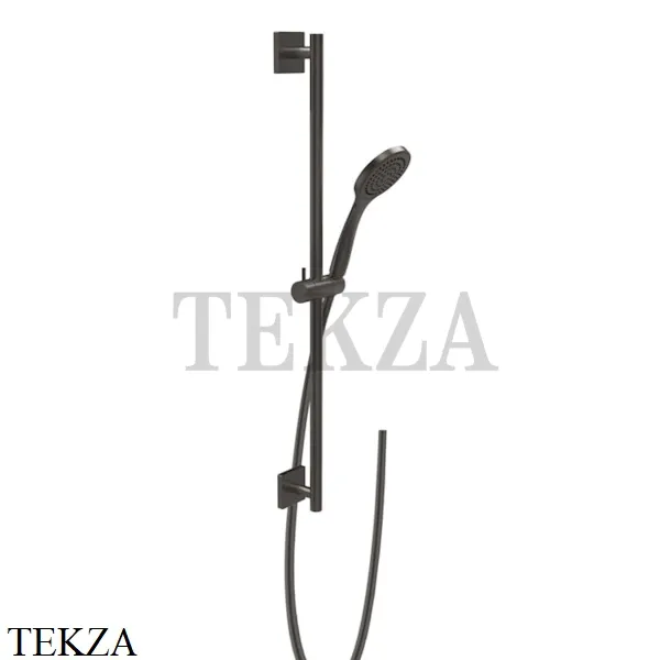 Gessi RILIEVO Штанга в комплекте с душевой лейкой и шлангом 59245-707, Black Metal Brushed