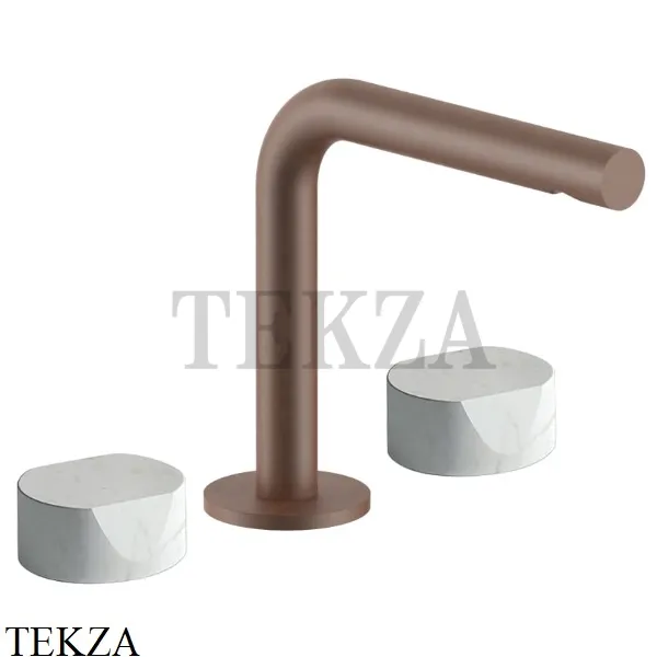 Fantini AF/21 Смеситель для раковины на 3 отверстия, без гарнитура 27P9A204WFCX, Matt Copper PVD