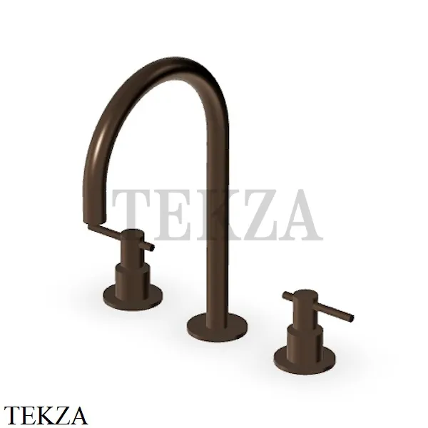 Zucchetti Helm Смеситель для раковины, без донного клапана ZHL516.XP21, brushed chocolate PVD