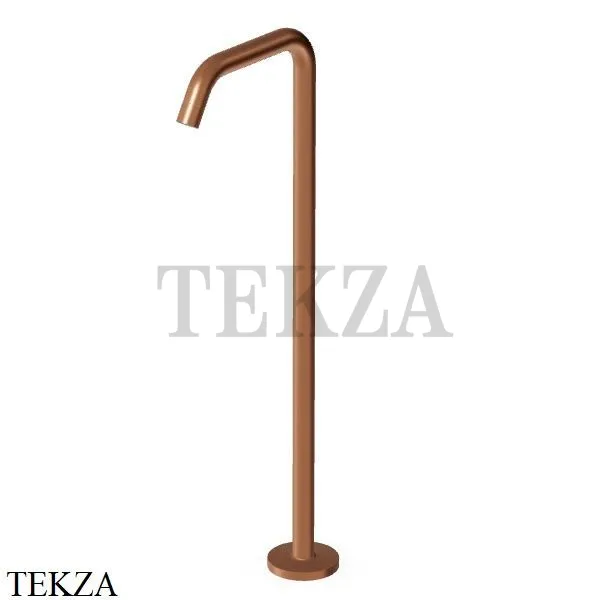 Zucchetti Isy22 Излив для ванны напольный монтаж Z92032.P91, brushed copper PVD