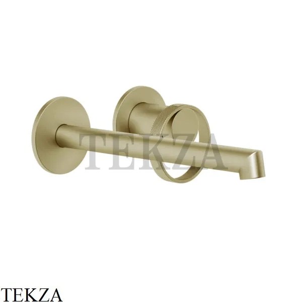 Gessi ANELLO Смеситель для раковины, с длинным изливом, внешняя часть 63383-727, Brushed Brass PVD